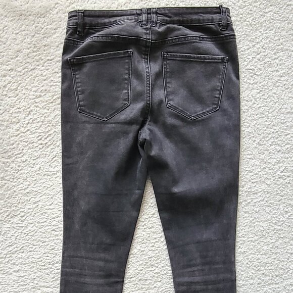 JOLT Black Stretch Denim Skinny Fit Jeans - Size 28 - Picture 4 of 7